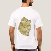 Eswatini-Flag + Karte + Text-T - Shirt (Rückseite)