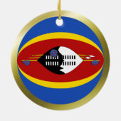 Eswatini Flag Ornament (Hinten)