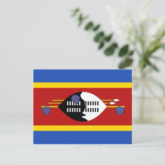 Eswatini Flag Postkarte (Stehend Vorderseite)
