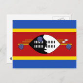 Eswatini Flag Postkarte (Vorne/Hinten)