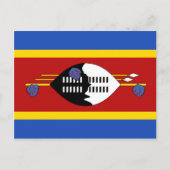 Eswatini Flag Postkarte (Vorderseite)