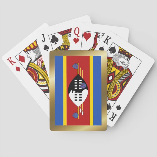 Eswatini Flag Spielkarten (Rückseite)