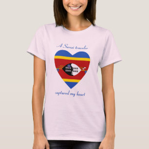 Eswatini Flag Sweetheart T - Shirt