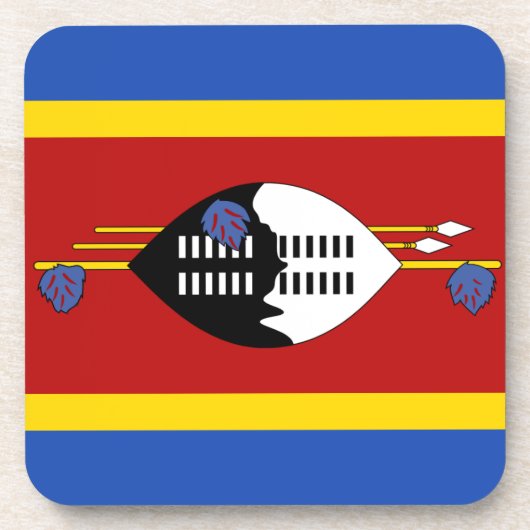Eswatini Flag Untersetzer (Vorderseite)
