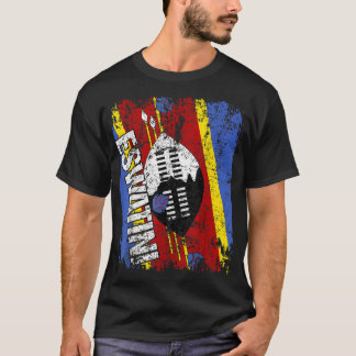 ESWATINI-Flag Vintage erschütterte SWAZILAND ESWAT T-Shirt