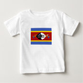 Eswatini-Flagge Baby T-shirt (Vorderseite)