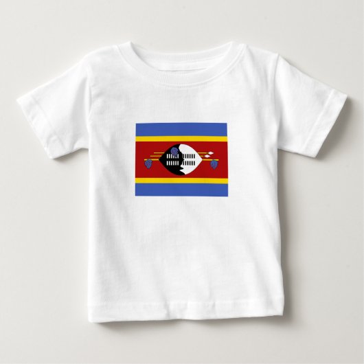 Eswatini-Flagge Baby T-shirt (Vorderseite)