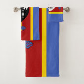 Eswatini-Flagge Badhandtuch Set (Insitu)