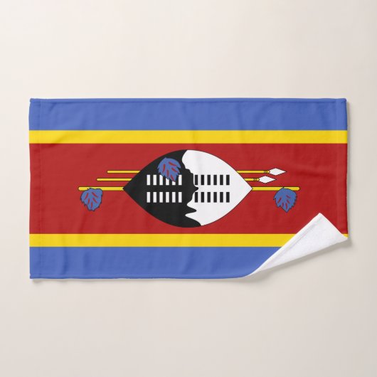 Eswatini-Flagge Badhandtuch Set (Handtuch)