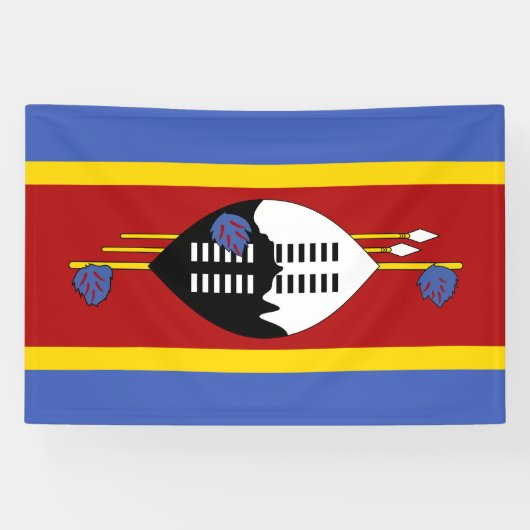 Eswatini-Flagge Banner (Horizontal)