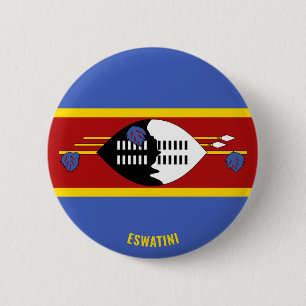 Eswatini-Flagge Charmant Patriotisch Button