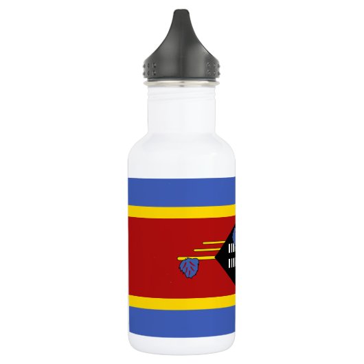 Eswatini-Flagge Edelstahlflasche (Links)