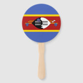 Eswatini-Flagge Fächer (Rückseite)