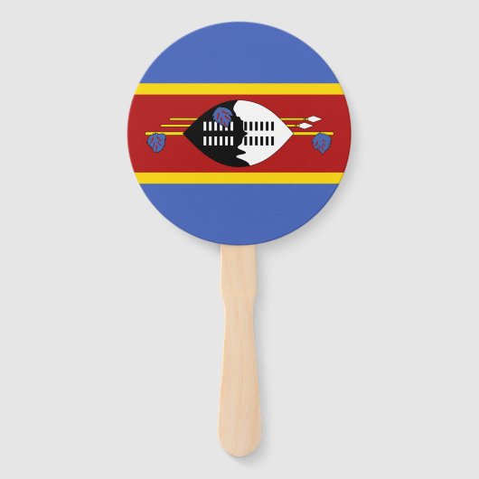 Eswatini-Flagge Fächer (Vorderseite)