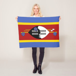 Eswatini-Flagge Fleecedecke