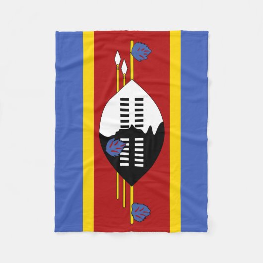Eswatini-Flagge Fleecedecke (Vorderseite)