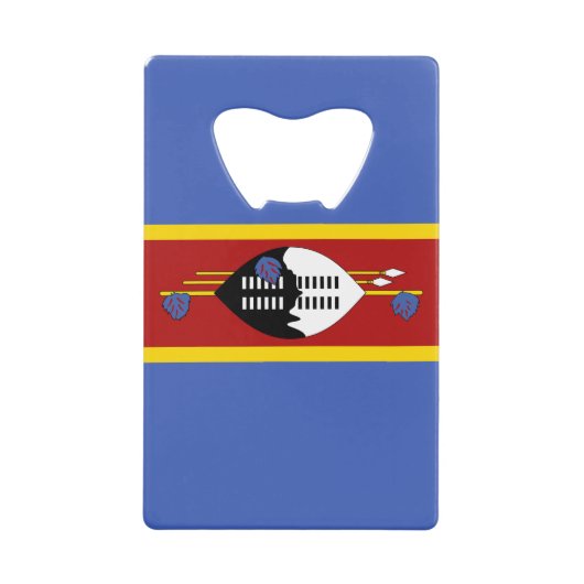 Eswatini-Flagge Geldbeutel Flaschenöffner (Vorderseite)