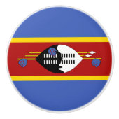 Eswatini-Flagge Keramikknauf (Vorderseite)