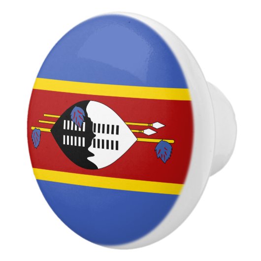 Eswatini-Flagge Keramikknauf (Rechts)