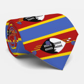 Eswatini-Flagge Krawatte (Gerollt)