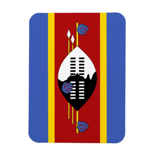 Eswatini-Flagge Magnet (Vertikal)