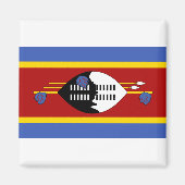 Eswatini-Flagge Magnet (Vorne)