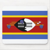 Eswatini-Flagge Mousepad (Vorne)
