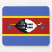 Eswatini-Flagge Mousepad (Vorne)
