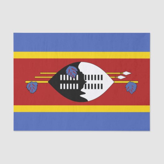 Eswatini-Flagge Seidenpapier (Vorderseite)