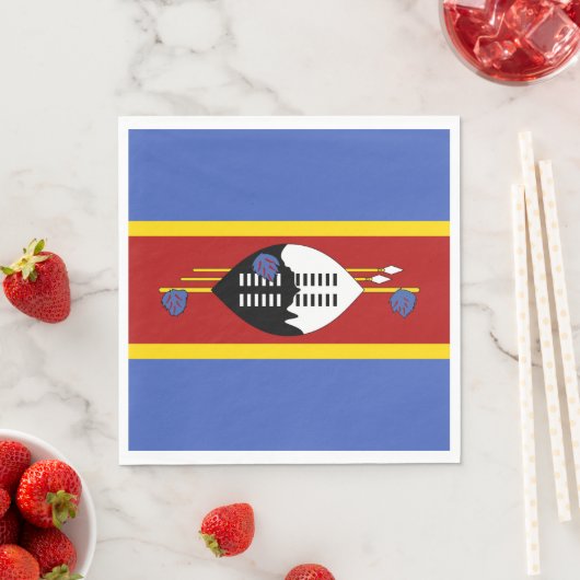 Eswatini-Flagge Serviette (Beispiel)