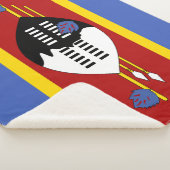 Eswatini-Flagge Sherpadecke (3/4)