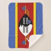 Eswatini-Flagge Sherpadecke (Vorderseite)