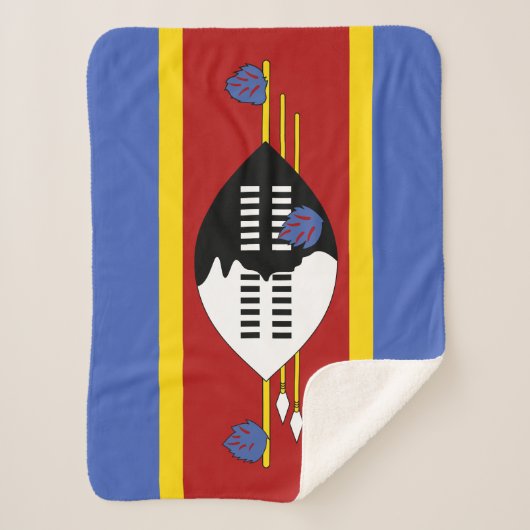 Eswatini-Flagge Sherpadecke (Vorderseite)