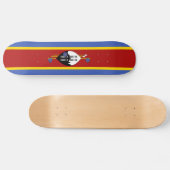 Eswatini-Flagge Skateboard (Horizontal)