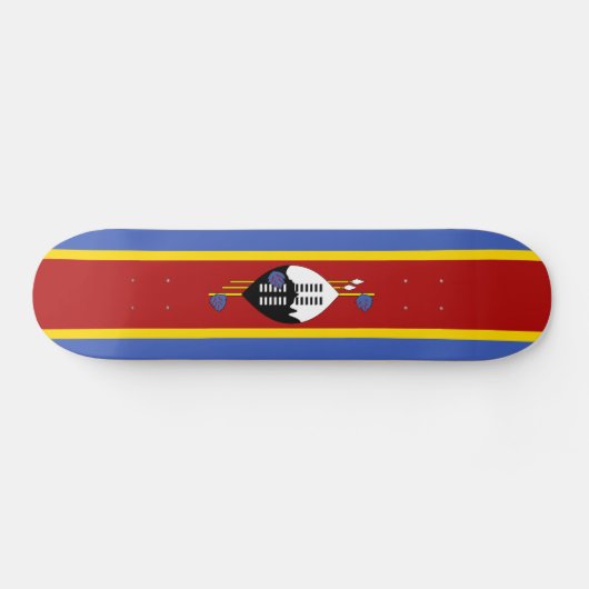 Eswatini-Flagge Skateboard (Horizontal)