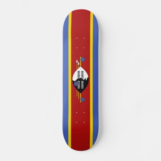 Eswatini-Flagge Skateboard (Vorderseite)