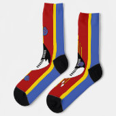 Eswatini-Flagge Socken (Linkes Detail)