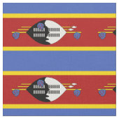 Eswatini-Flagge Stoff (Nahaufnahme)
