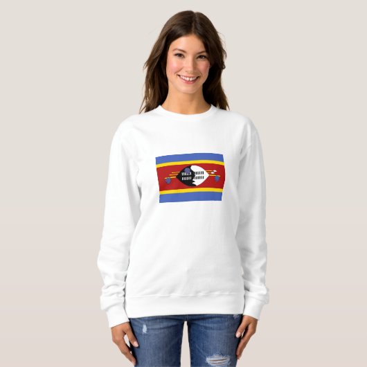 Eswatini-Flagge Sweatshirt (Vorne ganz)