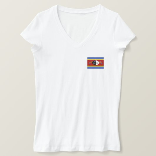 Eswatini-Flagge T-Shirt (Design vorne)