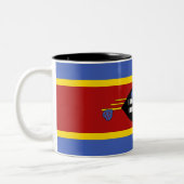 Eswatini-Flagge Zweifarbige Tasse (Links)