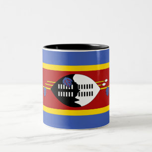 Eswatini-Flagge Zweifarbige Tasse