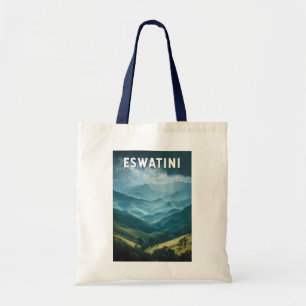 Eswatini-Illustration Reise Kunst Vintage Tragetasche