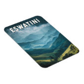 Eswatini Illustration Travel Art Vintag Magnet (Rechte Seite)