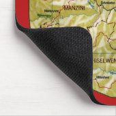 Eswatini Karte Mousepad (Ecke)