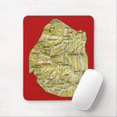 Eswatini Karte Mousepad (Mit Mouse)