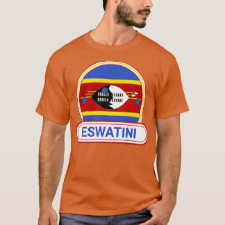 Eswatini Landesabzeichen Eswatini-Flagge T-Shirt