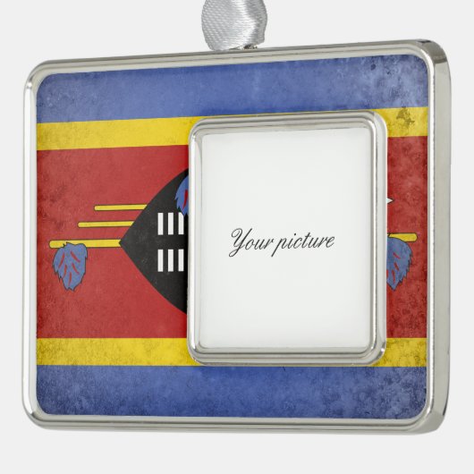 eSwatini Rahmen-Ornament Silber (Links)