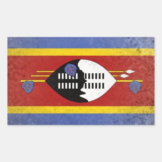 eSwatini Rechteckiger Aufkleber (Vorderseite)