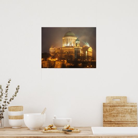 Esztergom bazilika lights poster (Küche)